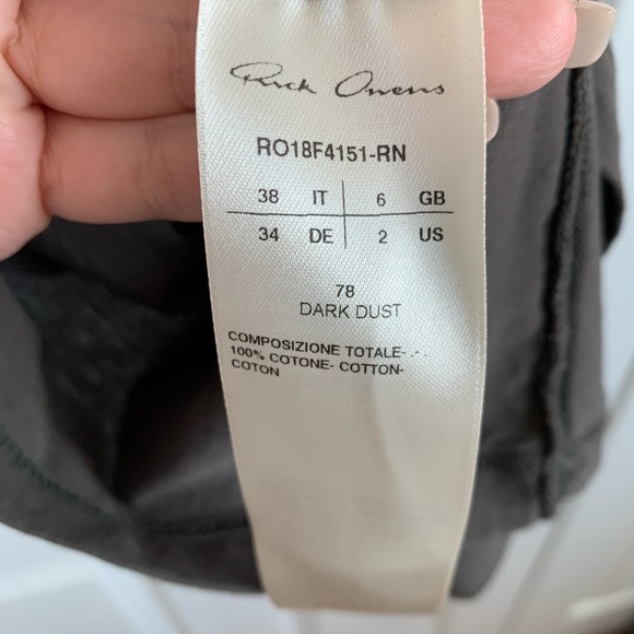 SOLD- Rick Owens FW18 Sisyphus One Shoulder Top - Picture 5 of 6